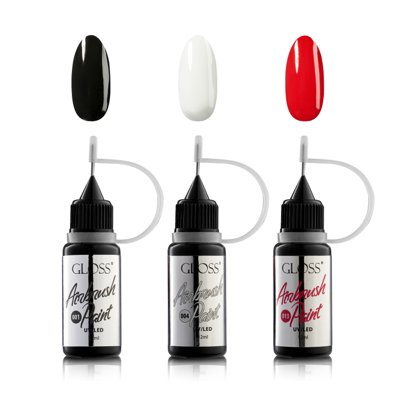 GLOSS Airbrush paint set "Basic", 3 pcs